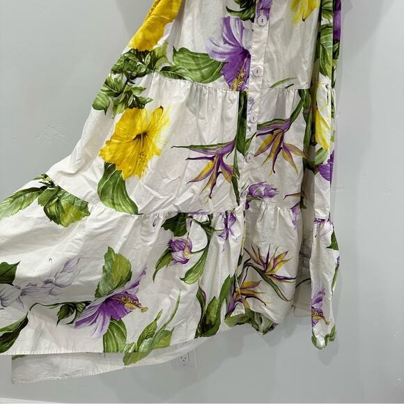 Zara Floral Printed Belted Shirt Midi Dress. Blogger fave. - Picture 7 of 16